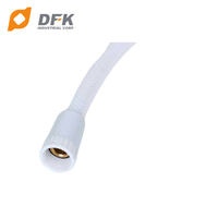 Tuyau de douche flexible en acier inoxydable DFK au design moderne, PVC 500, installation facile, utilisation pour la plomberie de salle de bain