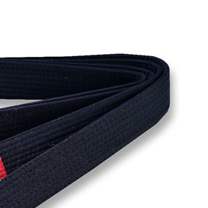 Cinturón BJJ Gi negro personalizado de la mejor calidad con logotipo bordado y nombre 100% algodón cinturones de uniforme de artes marciales Unisex en la mejor venta - Product Image 4