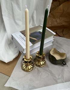 Bougeoir antique bâton chic décorer la maison festive hôtel restaurant or bougies bâtons Collection élégant dépareillé - Product Image 4