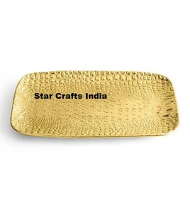 Les plateaux en métal personnalisés en gros et les plateaux en acier inoxydable conviennent aux restaurants, hôtels, mariages et fêtes - Product Image 1