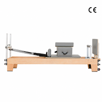 Machine de Pilates Reformer en Bois d'Érable GH88-F, Équipement d'Exercice en Bois Massif pour la Maison et le Studio de Fitness