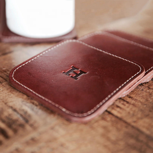 Posavasos hechos a mano de alta calidad, posavasos de cuero genuino, Decoración de mesa, posavasos de regalo únicos y hermosos - Product Image 6