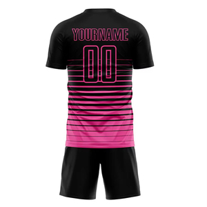 Vente en gros de maillots et shorts de football personnalisés Kits complets d'uniformes d'équipe avec impression par sublimation Fourniture d'usine OEM/ODM - Product Image 3