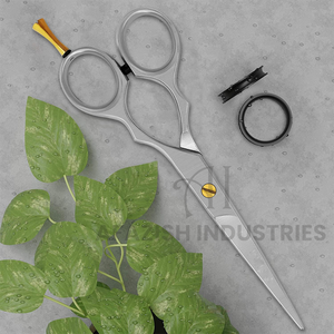 Tijeras profesionales para peluquería, extremadamente afiladas, Color plateado, tornillo de calavera recubierto de oro, precio barato, belleza, acero profesional, Romo - Product Image 6