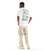T-shirt décontracté pour homme de haute qualité en polyester/coton, tendance, col rond, surdimensionné, séchage rapide, respirant, OEMODM, vente en gros, Bangladesh