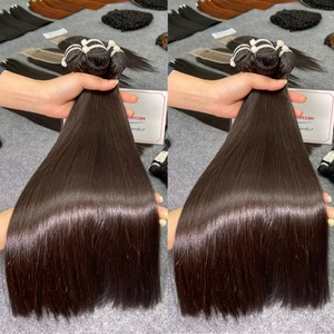 Extensions de cheveux naturels vierges vietnamiens, lisses, non traités, double trame, doux - Product Image 3