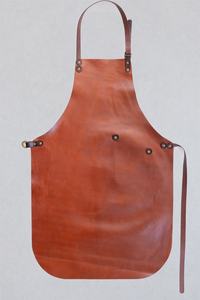 Venta al por mayor Top Mejor Precio Bajo Unisex Genuino Delantal de cuero de grano completo con logotipo personalizado impreso Venta caliente producto Delantal de cuero - Product Image 4