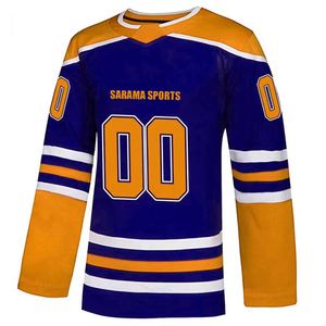 Camiseta de hockey sobre hielo Reversible de secado rápido de alta calidad, camiseta de práctica de secado rápido para hombres, equipo de sublimación, ropa de hockey sobre hielo - Product Image 2