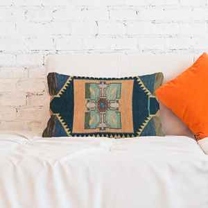 Coussin imprimé à motif turc : design Kilim tissé à la main pour une décoration intérieure chic, uniquement la housse - Product Image 5