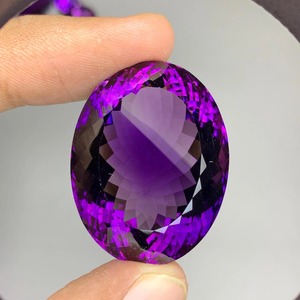 Gema Suelta de Amatista Púrpura Natural de Grado AA, Corte Ovalado, Elegante, para Anillo de Joyería - Product Image 1