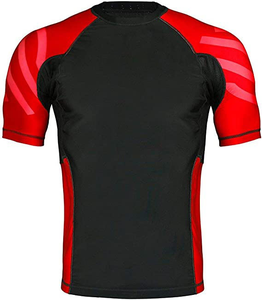 Rashguard de Alta Calidad para Hombre, Sublimado, Personalizado, para BJJ, MMA, Jiu-Jitsu, Manga Corta - Product Image 1