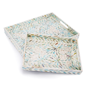 ถาดเสิร์ฟทำจากไม้แม่มุกสำหรับใช้ในบ้านงานแฮนด์เมดมีสไตล์ - Product Image 6