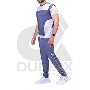 ชุดวอร์มแขนสั้นของผู้ชายชุดวอร์มสไตล์ใหม่สำหรับกีฬาและวิ่ง - Product Image 1