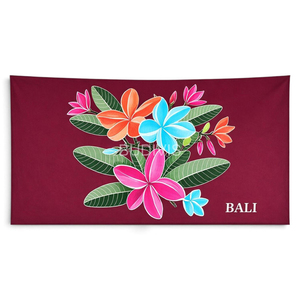 Bali Inspired Floral <b>Beach</b> <b>Sarong</b>, Lightweight Tropical <b>Wrap</b> for Resort, Poolside and Vacation Wear - Product Image 1