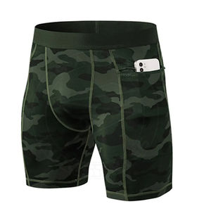 Pantalones cortos de gimnasio de diseño personalizado para hombre, pantalones cortos cómodos informales de lona con patrón sólido de compresión de secado rápido, cierre de cintura elástica, teñido liso - Product Image 5