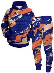 Ensembles de survêtement pour hommes, sweat à capuche et pantalon pour femmes, couleur unie, pull à capuche + pantalon, ensembles de vêtements de sport décontractés pour hommes - Product Image 2