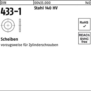 แหวนรองเหล็ก DIN 433-1 3.2 X 6 X 0.5 มม. 140HV 5000 ชิ้น - Product Image 1