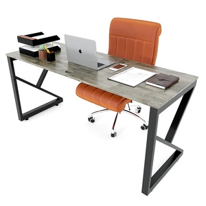 Kconcept HBKC023 1.6m <b>Computer</b> <b>Desk</b> with Iron Legs Rubberwood Material - Product Image 4