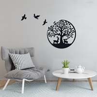Elegante Arte de Pared Metálico Moderno para Dormitorio, Sala de Estar, Hogar y Oficina - Decoración Colgante con Estilo