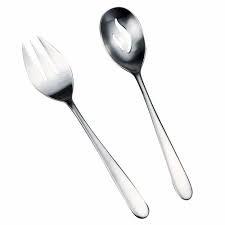 Serveur à salade à manche en acier inoxydable nouveau SS 306 ensemble de couverts d'ustensiles de cuisine pour hôtels outils de mélange de salade - Product Image 4