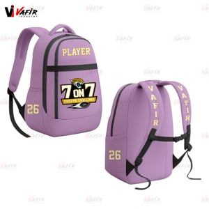 Sac à dos pour sports d'équipe par sublimation avec impression personnalisée Sacs de basketball design Sac à dos pour applaudir avec logo d'équipe Nom du joueur Numéro - Product Image 3