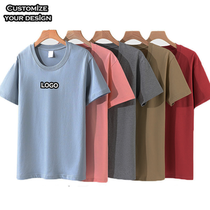 Vente en gros T-shirt pour homme Fabricant personnalisé T-shirt court en coton épais de 230g Coupe carrée T-shirt surdimensionné imprimé DTG - Product Image 2