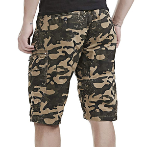 High Quality <b>Men's</b> Canvas <b>Cargo</b> Shorts Customizable Size Breathable Eco-Friendly Light-Weight Casual Wear Solid Pattern OEM - Product Image 6