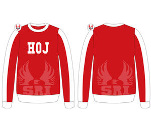 Sudadera de algodón con forro polar para mujer con bordado de Heroines of Jericho |   Sudadera de Cuello Redondo de Forro Polar de Poliéster Personalizada con Bordado Masónico HOJ para Mujer - Product Image 2