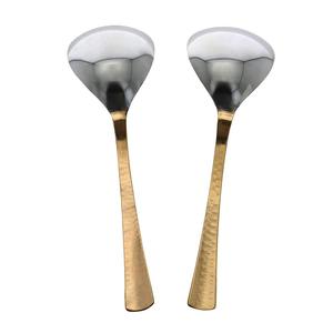 Ensemble de cuillères à couverts en acier inoxydable avec poignée en cuivre couverts pour le dîner argenterie pour les fêtes vente de qualité supérieure vente en gros - Product Image 1