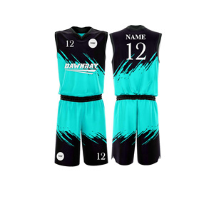Ensemble d'habillement de basketball professionnel personnalisé, jersey et short en polyester respirant à séchage rapide, vêtements de sport d'équipe pour hommes, femmes et jeunes - Product Image 2