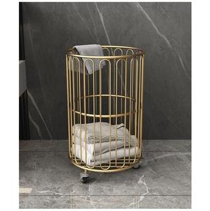 Panier à linge en fer personnalisable pour la maison avec un design de rangement élégant pour les chambres, les salles de bain ou les zones de lavage - Product Image 1