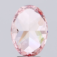 Laboratuvarda Yetiştirilmiş CVD Elmas Karışımı Canlı Pembe Fantazi Renk 1 Karat Brillant Kesim EX Kalite 10/10 Sertlik Etik Taş Nişan Yüzüğü