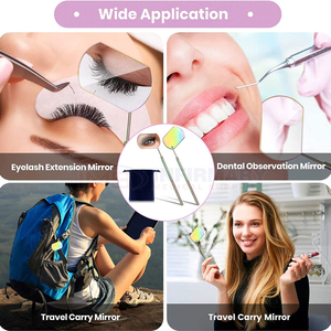 Revêtement de miroir de cils en acier inoxydable durable de haute qualité miroir d'extension de vue parfaite pour le miroir de maquillage privé de beauté - Product Image 6