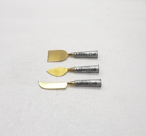 Ensemble de fromage de qualité supérieure manche en acier inoxydable/marbre/résine avec outil de fromage de mariage vaisselle vaisselle outil de coupe de fromage - Product Image 4