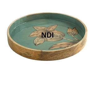 ถาดไม้สำหรับตกแต่งบ้านทำด้วยมือถาดเสิร์ฟอาหารแบบใช้แล้วสำหรับห้องครัว - Product Image 1