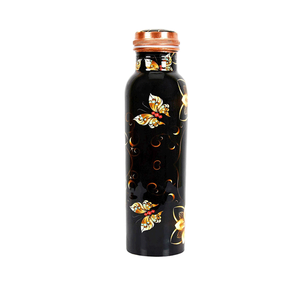 Nueva venta Botella de cobre elegante con rasgos curativos ayurvédicos cuerpo hecho a mano y aspecto Premium ideal para viajes y trabajo - Product Image 1