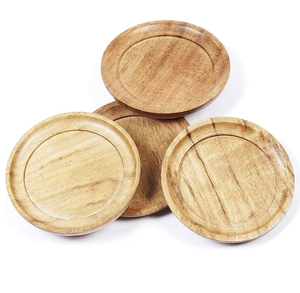 Vente chaude sous-verre en bois de la plus haute qualité 4 pièces artisanat taille personnalisée sous-verre en bois à bas prix - Product Image 5