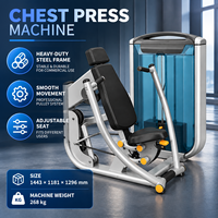 Appareil de musculation pour pectoraux BN Selectorized Seated Chest Press Trainer, machine de modelage des pectoraux, équipement d'entraînement des pectoraux pour salle de sport commerciale et centre de fitness d'hôtel