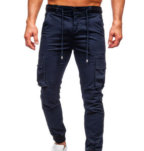 2024, pantalones Cargo informales de algodón para hombre, cintura alta, secado rápido, transpirable, ligero, ropa de calle de gran tamaño para pista deportiva OEM - Product Image 1