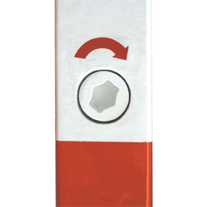 Poste de Barrera -QUADRI- Ø 70 x 70 mm, extraíble mediante hexágono DIN - Product Image 1