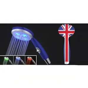 Britische Flagge gedruckt Einfache Installation LED-Hand duschen zum Dekorieren von Bade geräten zu erschwing lichen Preisen aus den USA