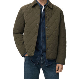 Veste matelassée pour hommes Manteaux d'hiver personnalisés à fermeture éclair Vêtements d'extérieur Veste matelassée décontractée Bomber Veste matelassée de haute qualité - Product Image 2