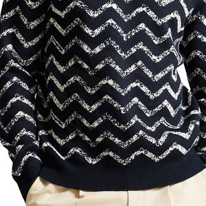 Otoño Invierno recién llegados sudadera de moda suéter de punto de manga larga prendas de punto en blanco suéter transpirable suéteres de punto - Product Image 6