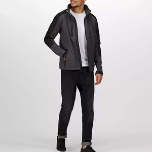 Chaqueta Cortavientos al por Mayor para Hombre, Chaqueta Softshell Informal, Impermeable y Lisa para Hombre - Product Image 3