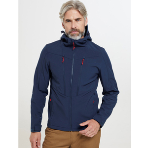 Veste softshell à manches longues pour hommes vêtements d'extérieur chauds d'hiver coupe-vent hommes manteau randonnée Camping veste polaire taux de gros OEM - Product Image 4