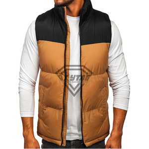 Gilet matelassé pour homme personnalisé, logo OEM, hiver, chaud, léger, veste sans manches d'extérieur, respirant, gilets matelassés pour homme personnalisés - Product Image 1