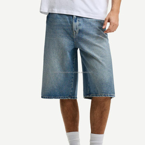 Bermuda en denim coupe ample personnalisé pour hommes, vêtements d'été décontractés, confortables, à la mode, design intemporel, léger, tout usage - Product Image 2