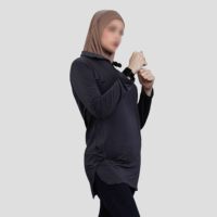 T-shirts de sport ajustés pour femmes musulmanes à capuche, vêtements de fitness personnalisés, 100 % coton, manches courtes, été