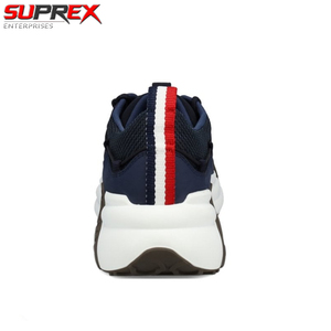 Suprex Enterprises Compassor Sneakers, fermeture à lacets, empeigne en PU, imprimé léopard, anti-odeur, marine, couleur personnalisable, semelle en caoutchouc, pour homme - Product Image 3