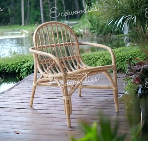 Sillón de ratán Vintage para niños, silla redonda de bambú para niños, silla de bambú para sala de estar, silla de asiento cómoda versátil - Product Image 4